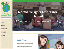 Tablet Screenshot of norlightsmontessori.org
